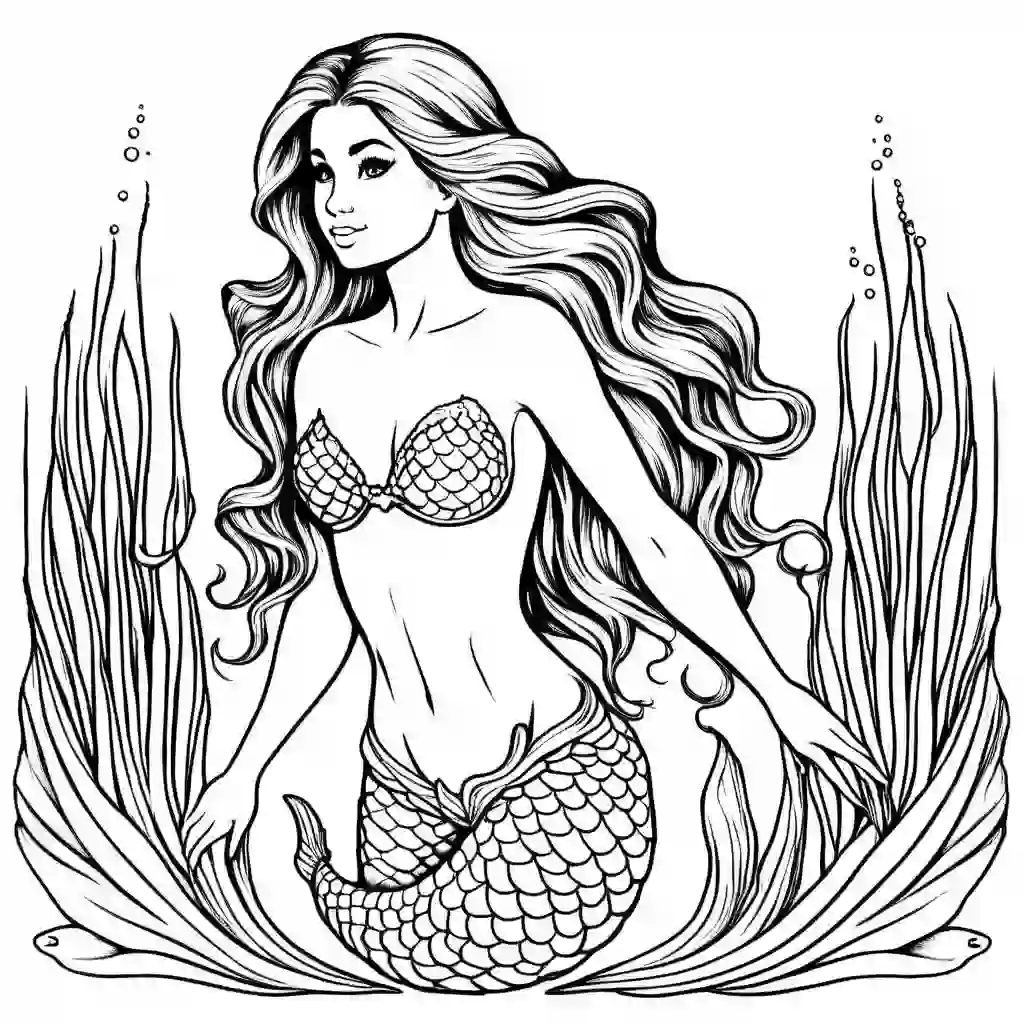 Mermaids_Mermaid with Oceanic Plants_9955_.webp